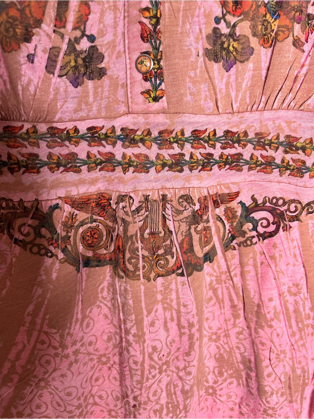 BUTTERFLY DROPOUT Vintage Y2K Babydoll Long Sleeve Top Small - Picture 11 of 14